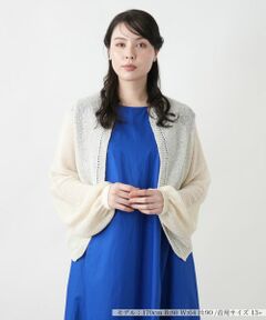 Leilian PLUS HOUSE / レリアンプラスハウス カーディガン・ボレロ | 【店舗人気】シアーニットカーディガン【NEMIKA】