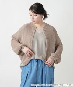 Leilian PLUS HOUSE / レリアンプラスハウス カーディガン・ボレロ | 【店舗人気】シアーニットカーディガン【NEMIKA】