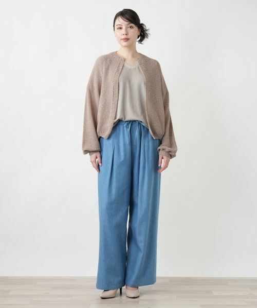 Leilian PLUS HOUSE / レリアンプラスハウス カーディガン・ボレロ | 【店舗人気】シアーニットカーディガン【NEMIKA】 | 詳細7