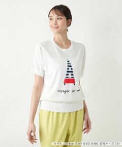 Leilian PLUS HOUSE / レリアンプラスハウス ニット・セーター | 【店舗人気】モチーフニットトップス【NEMIKA】