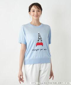 Leilian PLUS HOUSE / レリアンプラスハウス ニット・セーター | 【店舗人気】モチーフニットトップス【NEMIKA】