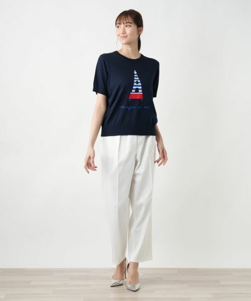 Leilian PLUS HOUSE / レリアンプラスハウス ニット・セーター | 【店舗人気】モチーフニットトップス【NEMIKA】 | 詳細1