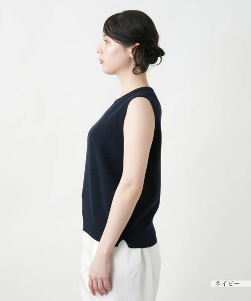 Leilian PLUS HOUSE / レリアンプラスハウス ニット・セーター | 【店舗人気】ノースリーブトップス【NEMIKA】 | 詳細14