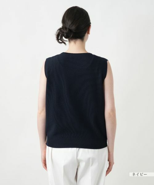 Leilian PLUS HOUSE / レリアンプラスハウス ニット・セーター | 【店舗人気】ノースリーブトップス【NEMIKA】 | 詳細15