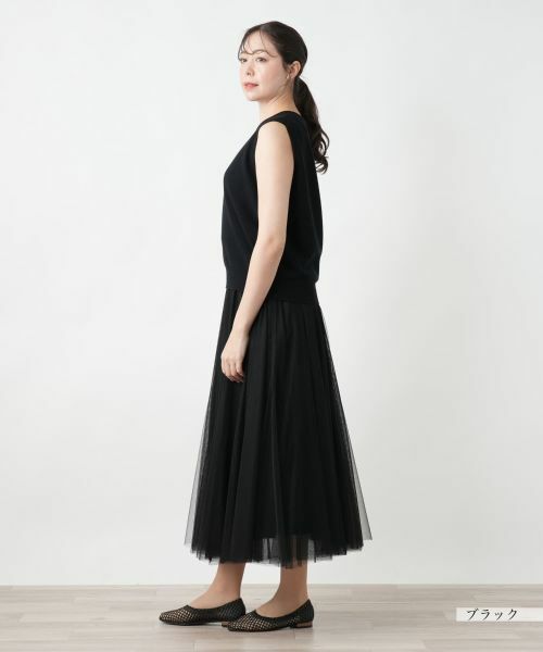 Leilian PLUS HOUSE / レリアンプラスハウス ニット・セーター | 【店舗人気】ノースリーブトップス【NEMIKA】 | 詳細2