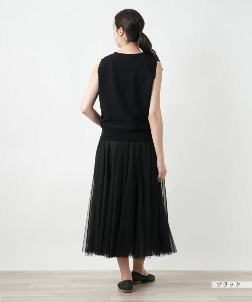 Leilian PLUS HOUSE / レリアンプラスハウス ニット・セーター | 【店舗人気】ノースリーブトップス【NEMIKA】 | 詳細3