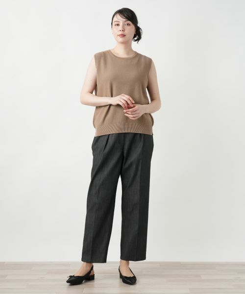 Leilian PLUS HOUSE / レリアンプラスハウス ニット・セーター | 【店舗人気】ノースリーブトップス【NEMIKA】 | 詳細7