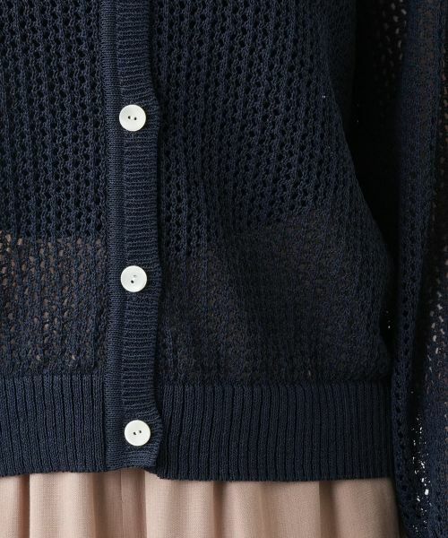 Leilian PLUS HOUSE / レリアンプラスハウス カーディガン・ボレロ | 【店舗人気】メッシュ編みカーディガン | 詳細16
