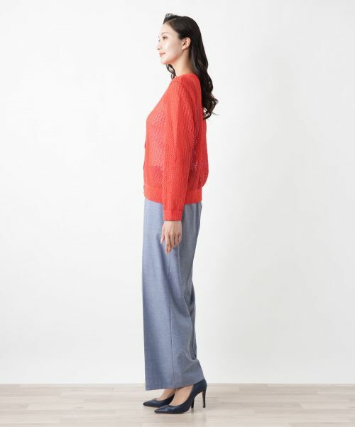 Leilian PLUS HOUSE / レリアンプラスハウス カーディガン・ボレロ | 【店舗人気】メッシュ編みカーディガン | 詳細5