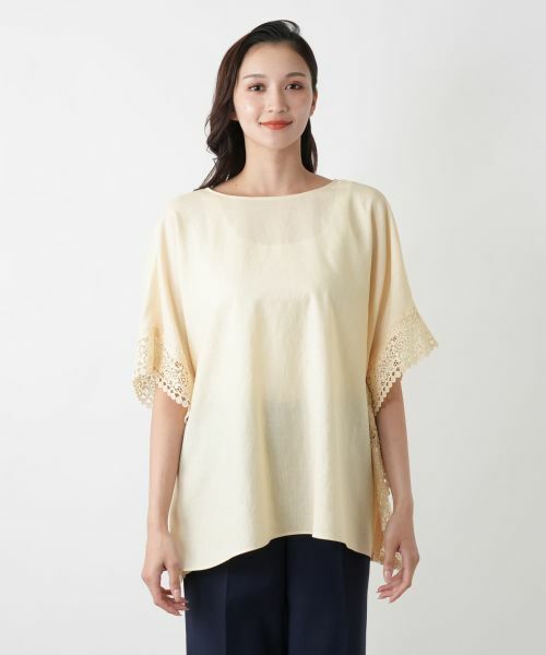 Leilian PLUS HOUSE / レリアンプラスハウス シャツ・ブラウス | レースボクシーブラウス | 詳細4