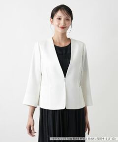 Leilian PLUS HOUSE / レリアンプラスハウス テーラードジャケット | 【店舗人気】ノーカラージャケット【セレモニー】