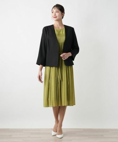 Leilian PLUS HOUSE / レリアンプラスハウス テーラードジャケット | 【店舗人気】ノーカラージャケット【セレモニー】 | 詳細1