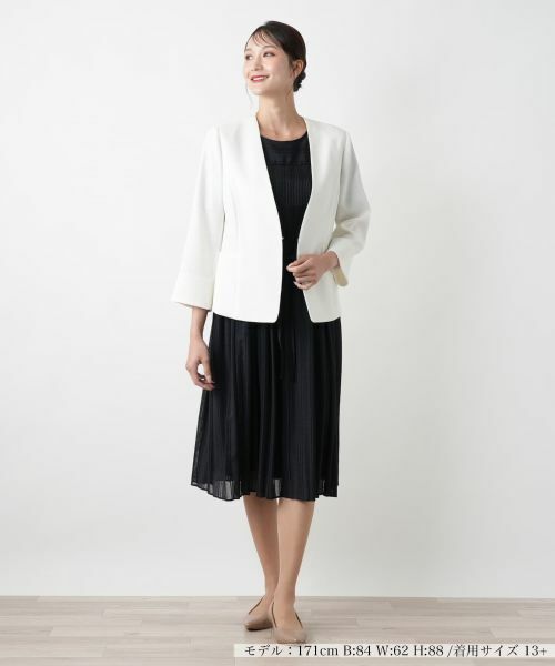 Leilian PLUS HOUSE / レリアンプラスハウス テーラードジャケット | 【店舗人気】ノーカラージャケット【セレモニー】 | 詳細4