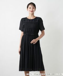 Leilian PLUS HOUSE / レリアンプラスハウス ドレス | プリーツ切替ワンピース