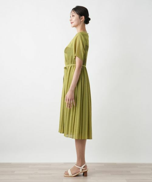 Leilian PLUS HOUSE / レリアンプラスハウス ドレス | プリーツ切替ワンピース | 詳細5