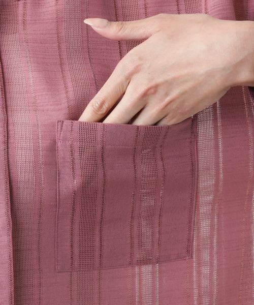 Leilian PLUS HOUSE / レリアンプラスハウス シャツ・ブラウス | 透かしストライプブラウス | 詳細14