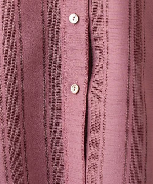 Leilian PLUS HOUSE / レリアンプラスハウス シャツ・ブラウス | 透かしストライプブラウス | 詳細16