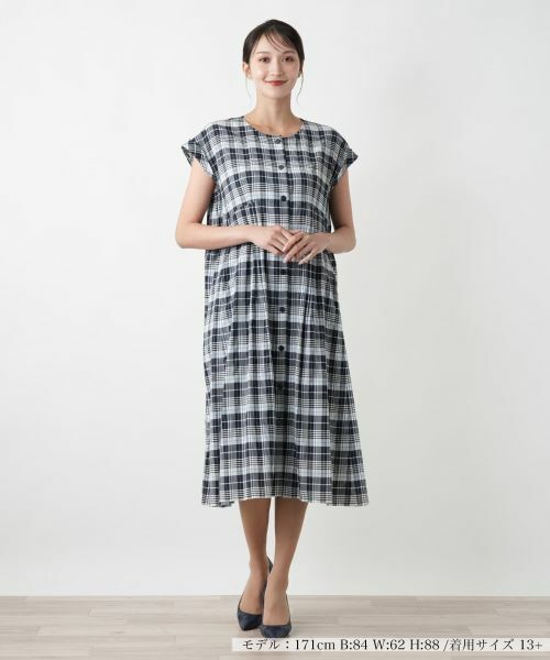 Leilian PLUS HOUSE / レリアンプラスハウス ドレス | チェックワンピース | 詳細1
