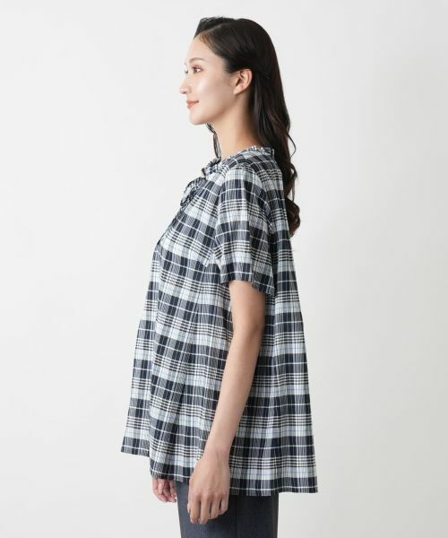 Leilian PLUS HOUSE / レリアンプラスハウス シャツ・ブラウス | チェックブラウス | 詳細5