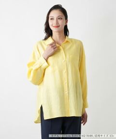 Leilian PLUS HOUSE / レリアンプラスハウス シャツ・ブラウス | 【店舗人気】麻ブラウス