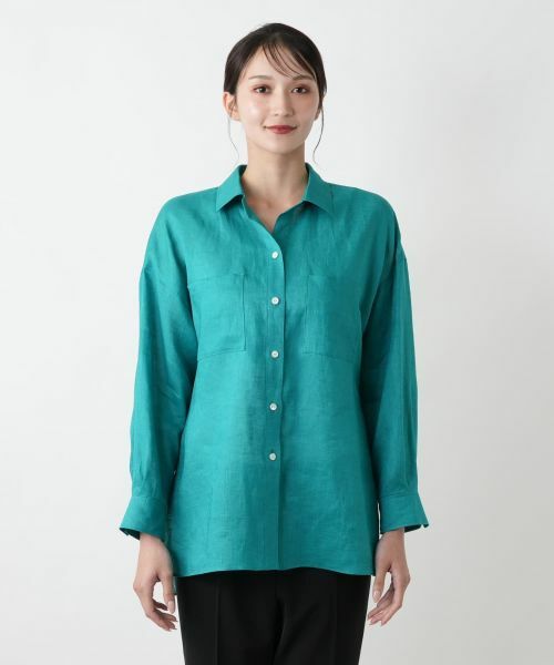 Leilian PLUS HOUSE / レリアンプラスハウス シャツ・ブラウス | 【店舗人気】麻ブラウス | 詳細10