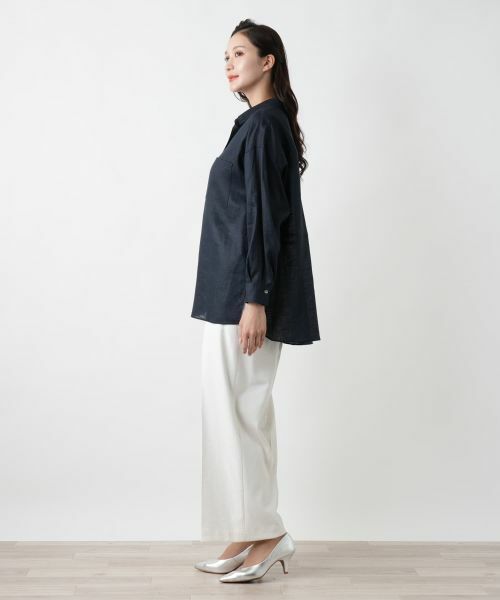 Leilian PLUS HOUSE / レリアンプラスハウス シャツ・ブラウス | 【店舗人気】麻ブラウス | 詳細2