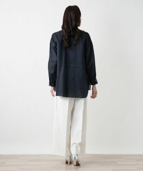 Leilian PLUS HOUSE / レリアンプラスハウス シャツ・ブラウス | 【店舗人気】麻ブラウス | 詳細3