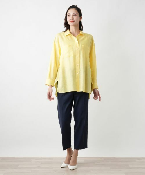 Leilian PLUS HOUSE / レリアンプラスハウス シャツ・ブラウス | 【店舗人気】麻ブラウス | 詳細4