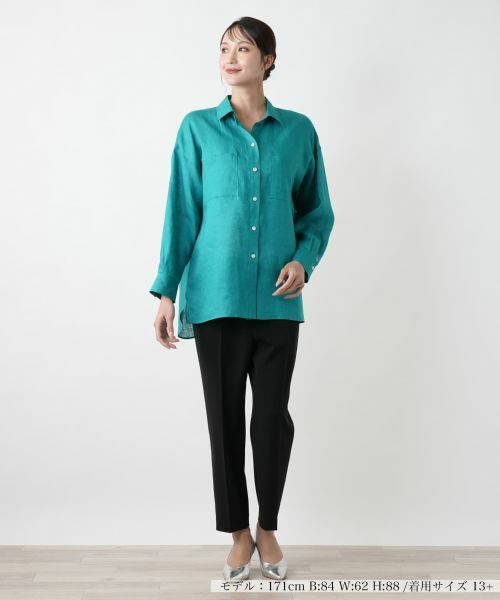 Leilian PLUS HOUSE / レリアンプラスハウス シャツ・ブラウス | 【店舗人気】麻ブラウス | 詳細7