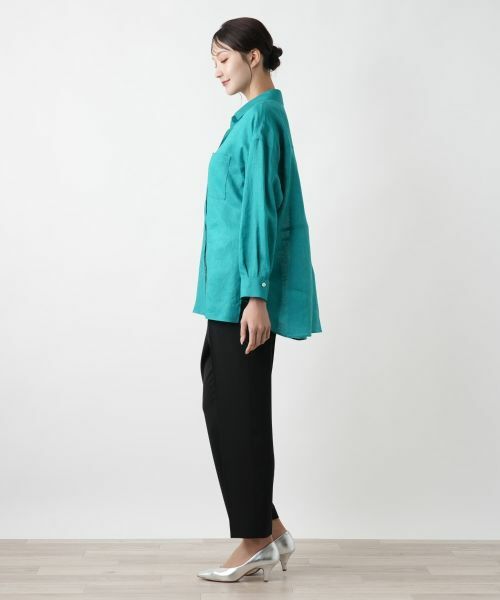 Leilian PLUS HOUSE / レリアンプラスハウス シャツ・ブラウス | 【店舗人気】麻ブラウス | 詳細8