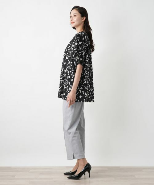 Leilian PLUS HOUSE / レリアンプラスハウス シャツ・ブラウス | フラワープリントブラウス | 詳細2