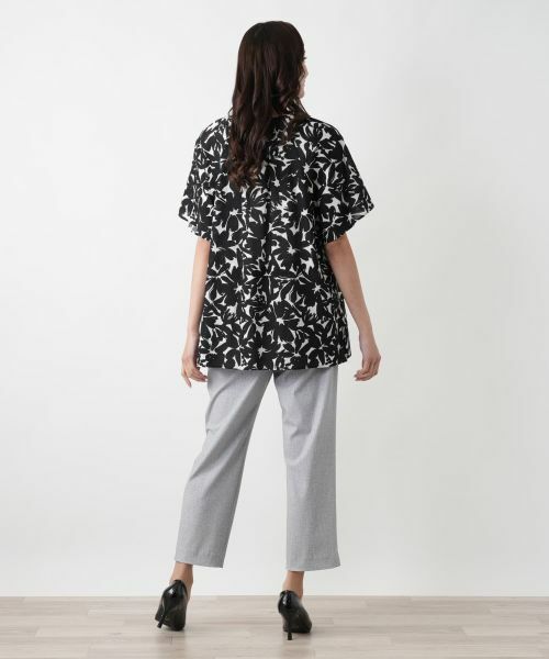 Leilian PLUS HOUSE / レリアンプラスハウス シャツ・ブラウス | フラワープリントブラウス | 詳細3