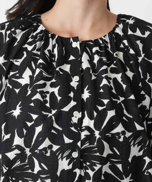 Leilian PLUS HOUSE / レリアンプラスハウス シャツ・ブラウス | フラワープリントブラウス | 詳細7