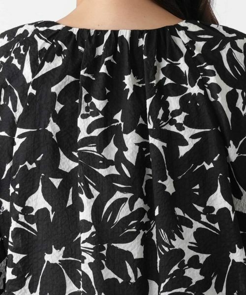 Leilian PLUS HOUSE / レリアンプラスハウス シャツ・ブラウス | フラワープリントブラウス | 詳細8
