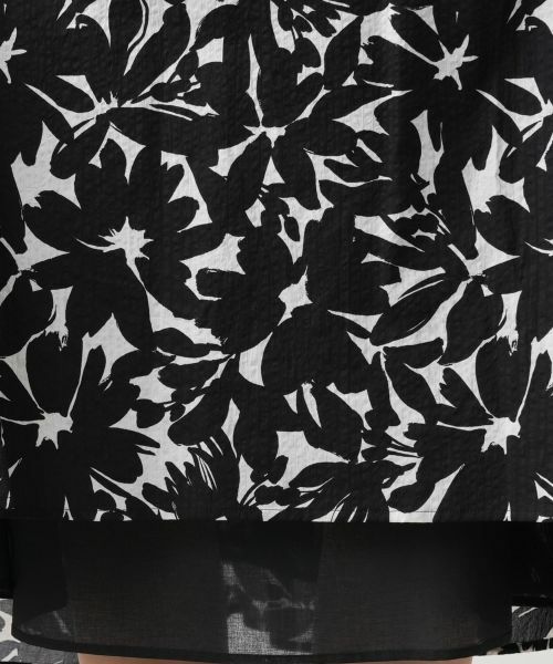 Leilian PLUS HOUSE / レリアンプラスハウス ミニ・ひざ丈スカート | プリントフレアスカート | 詳細11