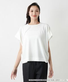 Leilian PLUS HOUSE / レリアンプラスハウス カットソー | 【店舗人気】フレンチスリーブカットソー