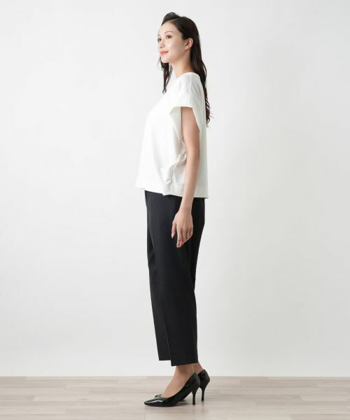 Leilian PLUS HOUSE / レリアンプラスハウス カットソー | 【店舗人気】フレンチスリーブカットソー | 詳細2