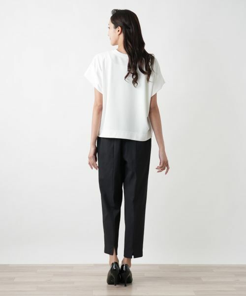 Leilian PLUS HOUSE / レリアンプラスハウス カットソー | 【店舗人気】フレンチスリーブカットソー | 詳細3