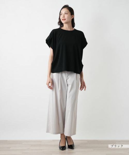 Leilian PLUS HOUSE / レリアンプラスハウス カットソー | 【店舗人気】フレンチスリーブカットソー | 詳細4