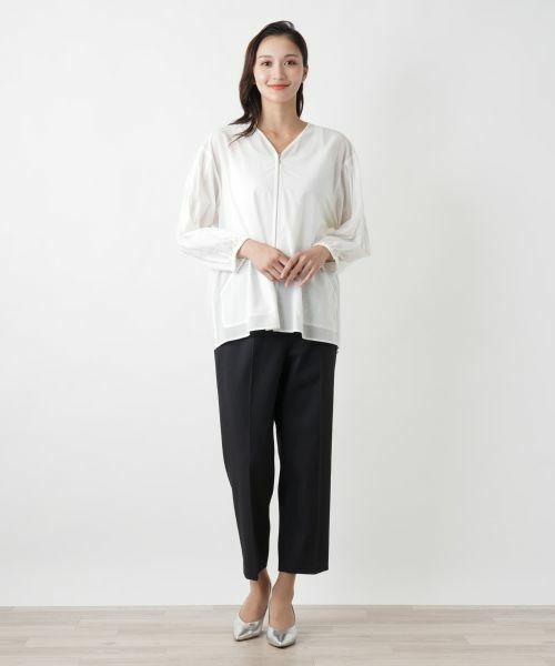 Leilian PLUS HOUSE / レリアンプラスハウス テーラードジャケット | ノーカラージャケット | 詳細1