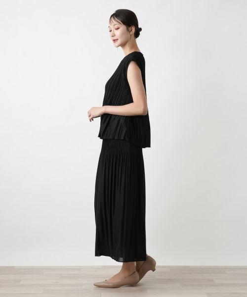 Leilian PLUS HOUSE / レリアンプラスハウス その他パンツ | 【店舗人気】プリーツワイドパンツ【セレモニー】 | 詳細2