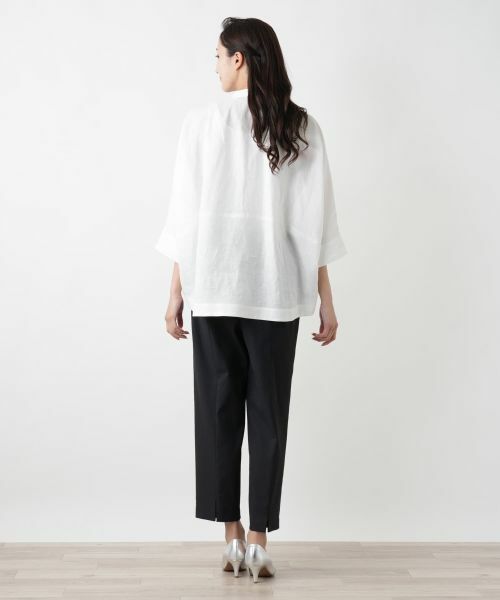 Leilian PLUS HOUSE / レリアンプラスハウス シャツ・ブラウス | バンドカラーブラウス | 詳細3