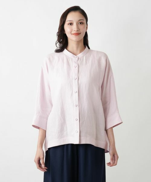 Leilian PLUS HOUSE / レリアンプラスハウス シャツ・ブラウス | バンドカラーブラウス | 詳細7