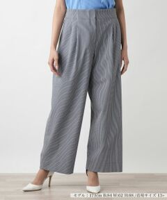 Leilian PLUS HOUSE / レリアンプラスハウス その他パンツ | 【店舗人気】ストライプワイドパンツ