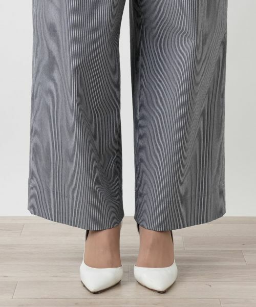 Leilian PLUS HOUSE / レリアンプラスハウス その他パンツ | 【店舗人気】ストライプワイドパンツ | 詳細10