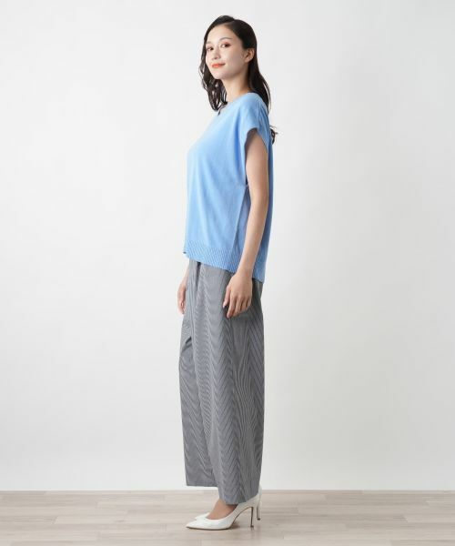 Leilian PLUS HOUSE / レリアンプラスハウス その他パンツ | 【店舗人気】ストライプワイドパンツ | 詳細2