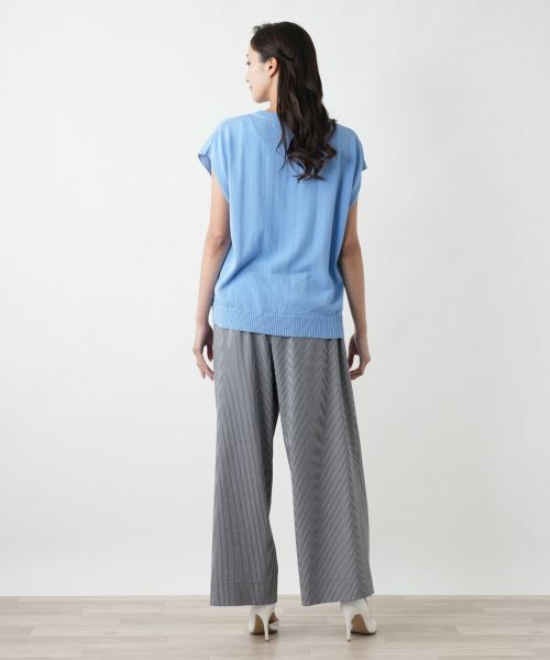 Leilian PLUS HOUSE / レリアンプラスハウス その他パンツ | 【店舗人気】ストライプワイドパンツ | 詳細3