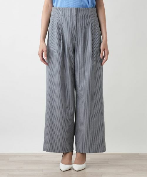 Leilian PLUS HOUSE / レリアンプラスハウス その他パンツ | 【店舗人気】ストライプワイドパンツ | 詳細4