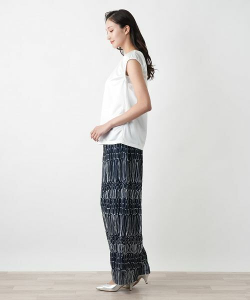 Leilian PLUS HOUSE / レリアンプラスハウス その他パンツ | 【店舗人気】プリントワイドパンツ | 詳細2