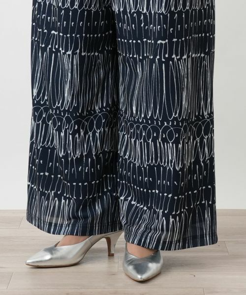 Leilian PLUS HOUSE / レリアンプラスハウス その他パンツ | 【店舗人気】プリントワイドパンツ | 詳細9